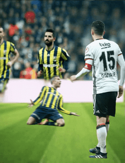 A Soccer Player With The Number 15 On His Jersey Stands On The Field GIF