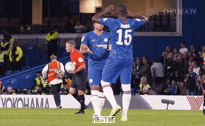 A Soccer Player With The Number 15 On The Back Of His Shirt GIF