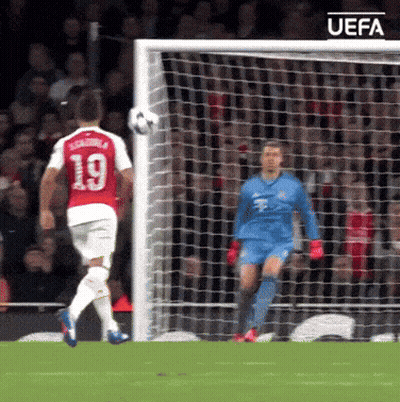 A Soccer Player With The Number 19 On His Shirt GIF