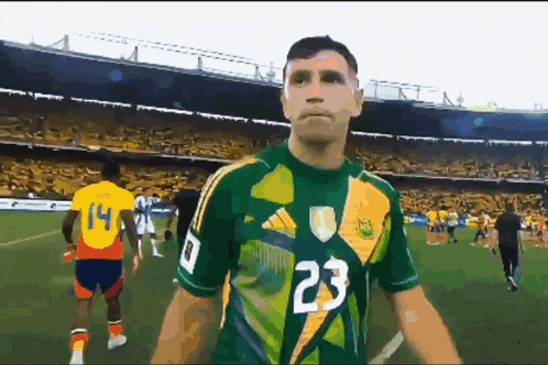 A Soccer Player With The Number 23 On Their Jersey GIF