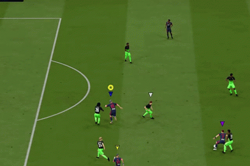 A Soccer Player With The Number 24 On Their Jersey Kicks The Ball GIF