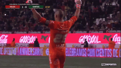 A Soccer Player With The Number 27 On His Back Celebrates A Goal GIF