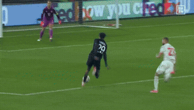 A Soccer Player With The Number 27 On The Back Of His Shirt GIF