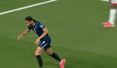 A Soccer Player With The Number 29 On His Jersey Is Jumping In The Air GIF