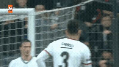 A Soccer Player With The Number 3 On The Back Of His Shirt GIF