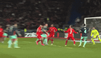 A Soccer Player With The Number 4 On His Jersey GIF