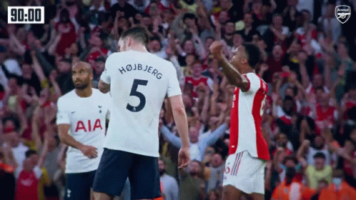 A Soccer Player With The Number 5 On Their Back GIF