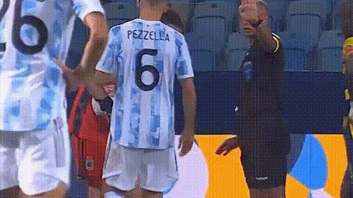 A Soccer Player With The Number 6 On His Back GIF