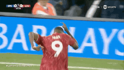 A Soccer Player With The Number 9 On His Back GIF