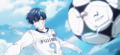 A Soccer Player With The Number 9 On His Jersey Is Kicking A Ball GIF