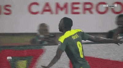 A Soccer Player With The Number 9 On His Jersey GIF