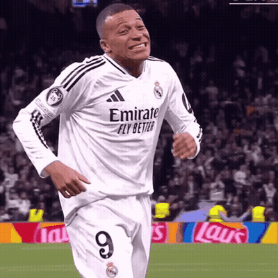 A Soccer Player With The Number 9 On His Jersey GIF