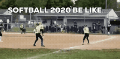 A Softball Game Is Being Played In 2020 GIF