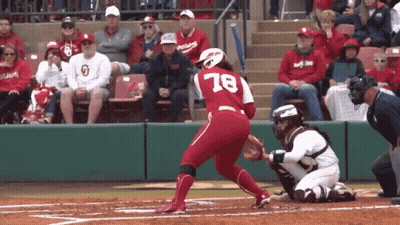 A Softball Player With The Number 78 On Their Jersey GIF