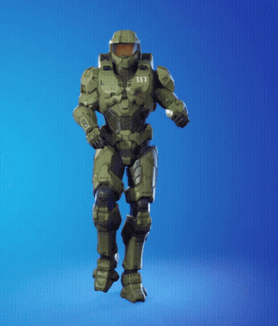 A Soldier With The Number 117 On His Helmet Is Dancing GIF