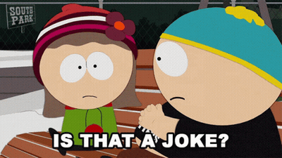 A South Park Cartoon With A Girl And A Boy GIF
