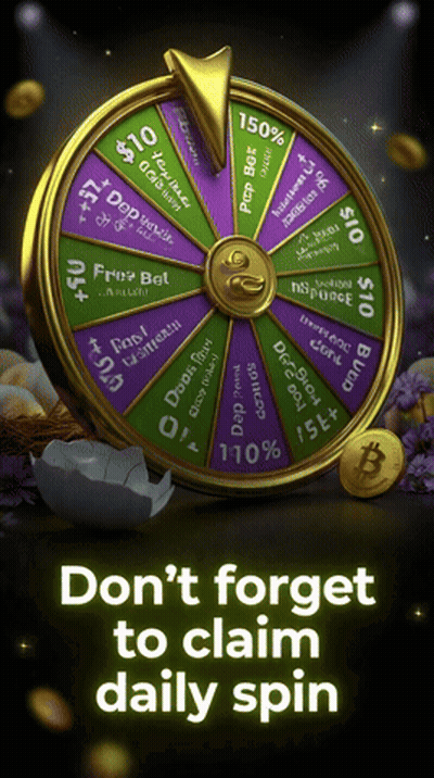 A Spinning Wheel With The Words Do N't Forget To Claim Daily Spin Below It GIF