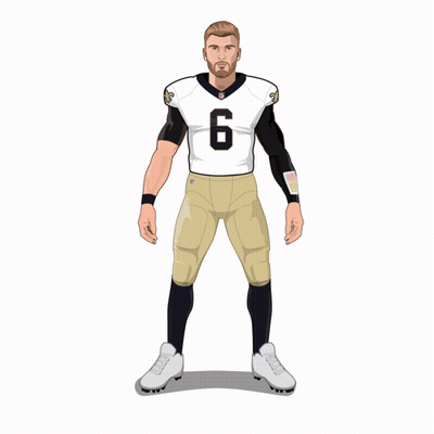 A Sports Card For Tyler Slough From The New Orleans Team GIF