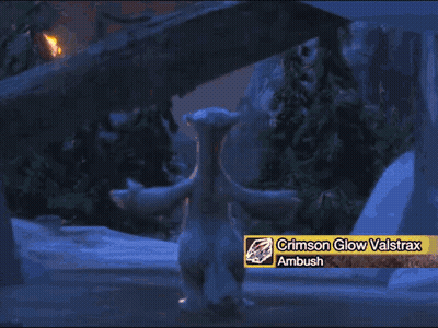 A Squirrel Is Standing In The Snow With Its Arms Outstretched In Front Of A Glowing Light . GIF