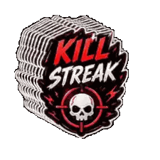 A Stack Of Kill Streak Stickers With A Skull In The Target Sticker