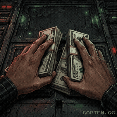 A Stack Of One Hundred Dollar Bills In A Person 'S Hands GIF