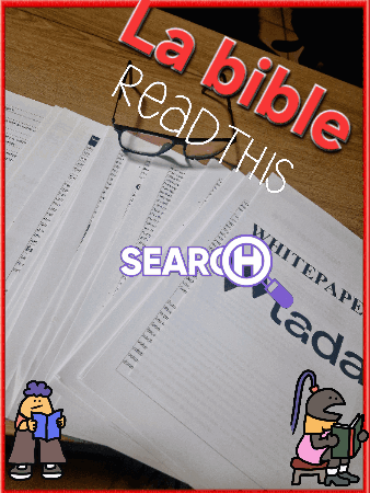 A Stack Of Papers With The Words La Bible Read This On Top GIF