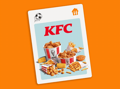 A Stack Of Pizza Hut Cards With Pizzas And French Fries On Them GIF