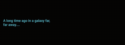 A Star Wars Logo That Says Stop Talking On The Bottom GIF