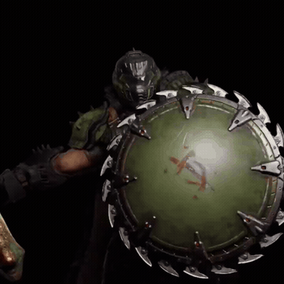 A Statue Of A Dragon With A Green Circle With A Cross On It GIF