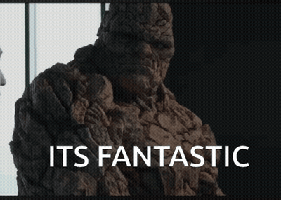 A Statue Of A Man With The Words Its Fantastic On The Bottom GIF