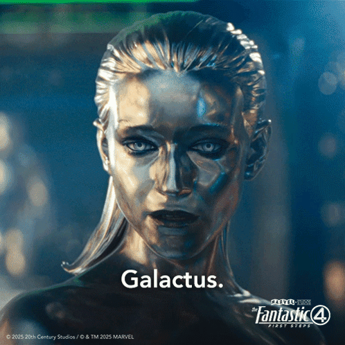 A Statue Of Galactus From Fantastic Four First Steps GIF