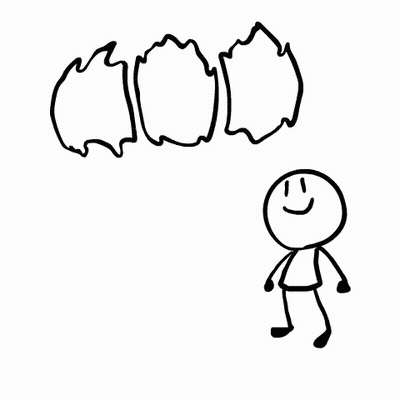 A Stick Figure Is Standing In Front Of A Sign That Says -999 Aura GIF