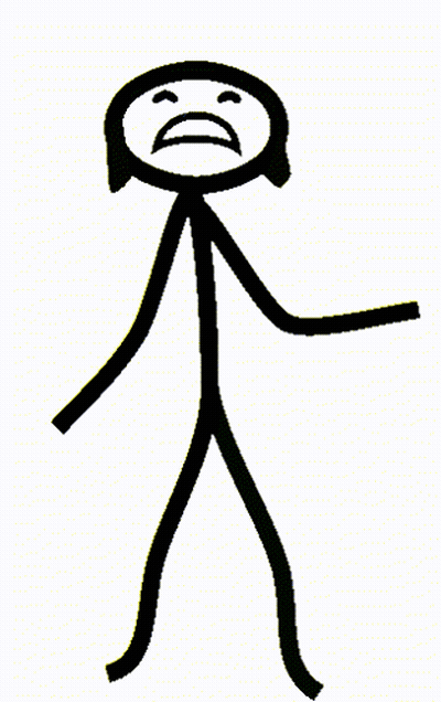A Stick Figure With Tears Coming Out Of Its Eyes GIF