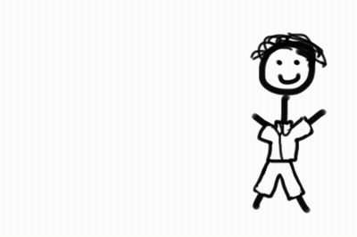 A Stick Figure With The Words " You Do Not Want To Be Bob " Written Below It GIF