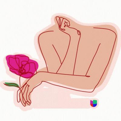 A Sticker For Feliz Dia De Las Madres Shows A Woman Holding A Flower GIF
