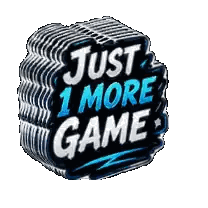 A Sticker That Says Just 1 More Game Sticker