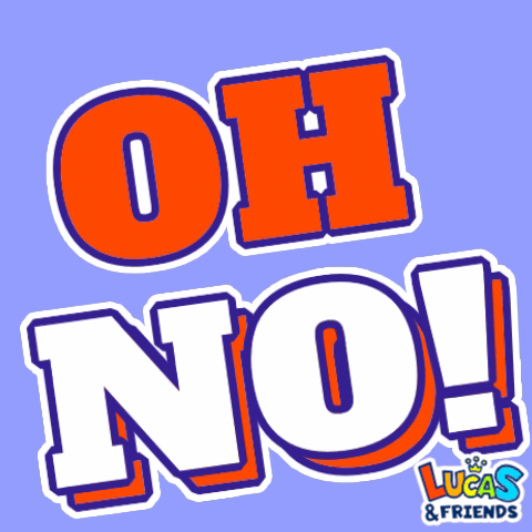 A Sticker That Says Oh No On It GIF