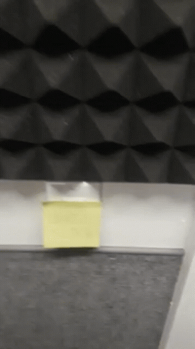 A Sticky Note On A Wall That Says ' I 'M Sorry ' GIF