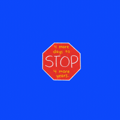 A Stop Sign With 4 More Days To Stop Written On It GIF