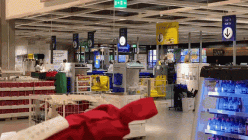 A Store With A Sign That Says " Bistro " On It GIF