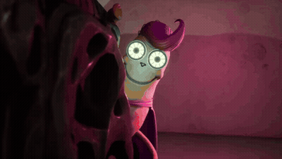 A Strange Looking Object With A Skull On It And A Few Letters On It GIF