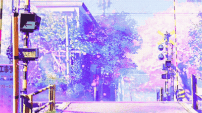 A Street With A Sign That Says ' A ' On It And A Sign That Says ' A ' On It GIF