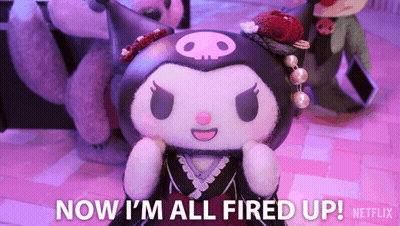 A Stuffed Animal That Says Now I 'M All Fired Up Netflix GIF