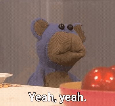 A Stuffed Animal That Says Yeah Yeah GIF