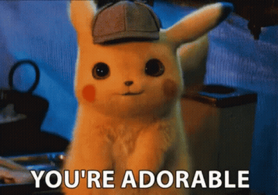A Stuffed Animal With A Hat On Says " You 'Re Adorable " GIF