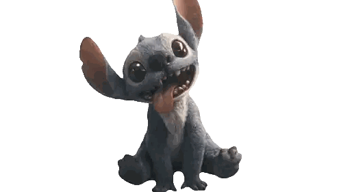 A Stuffed Animal With Its Tongue Hanging Out Is Sitting On A White Background Sticker