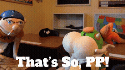 A Stuffed Animal With The Words That 'S So Pp Written Below It GIF