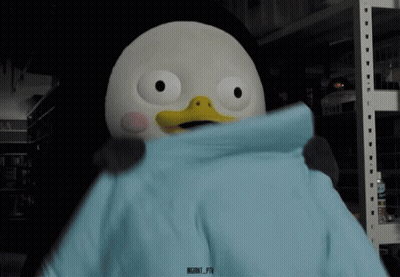 A Stuffed Penguin Wearing A Blue Shirt With The Hashtag Insight_pii On The Bottom GIF