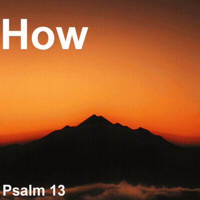 A Sunset With The Words How And Psalm 13 GIF