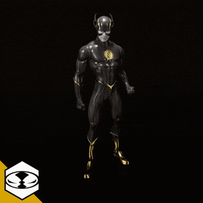 A Superhero Is Surrounded By A Circle Of Fire GIF